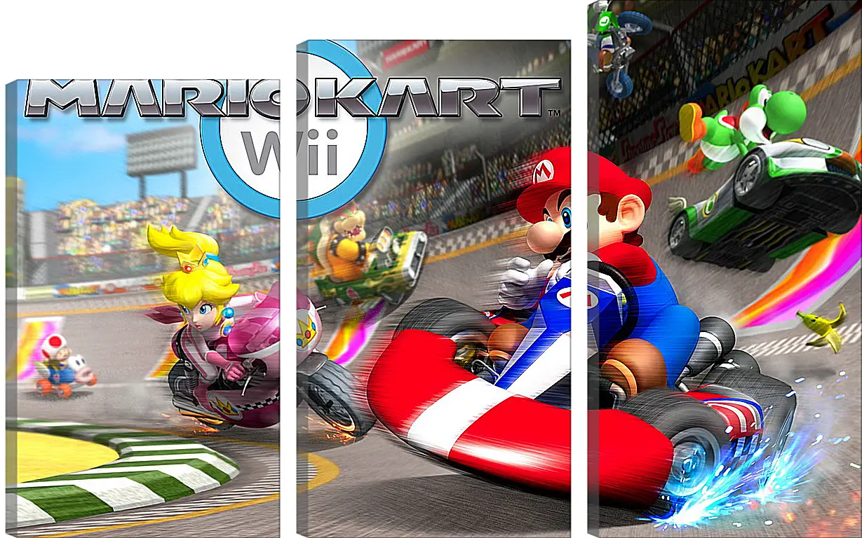 Модульная картина - Mario Kart Wii
