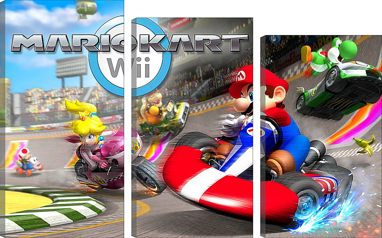 Модульная картина - Mario Kart Wii
