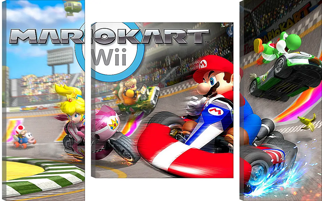 Модульная картина - Mario Kart Wii
