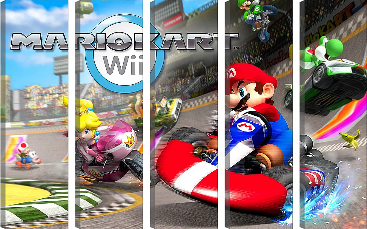 Модульная картина - Mario Kart Wii
