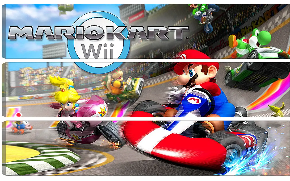 Модульная картина - Mario Kart Wii
