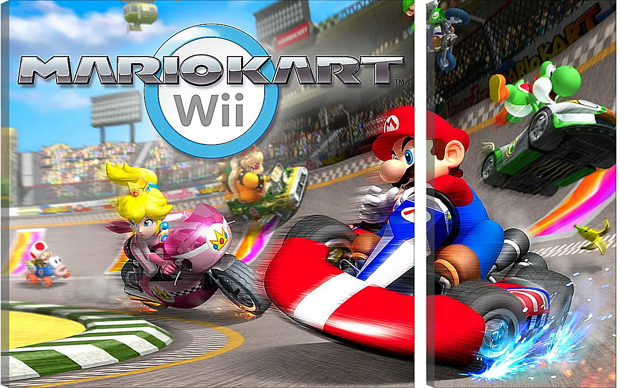 Модульная картина - Mario Kart Wii
