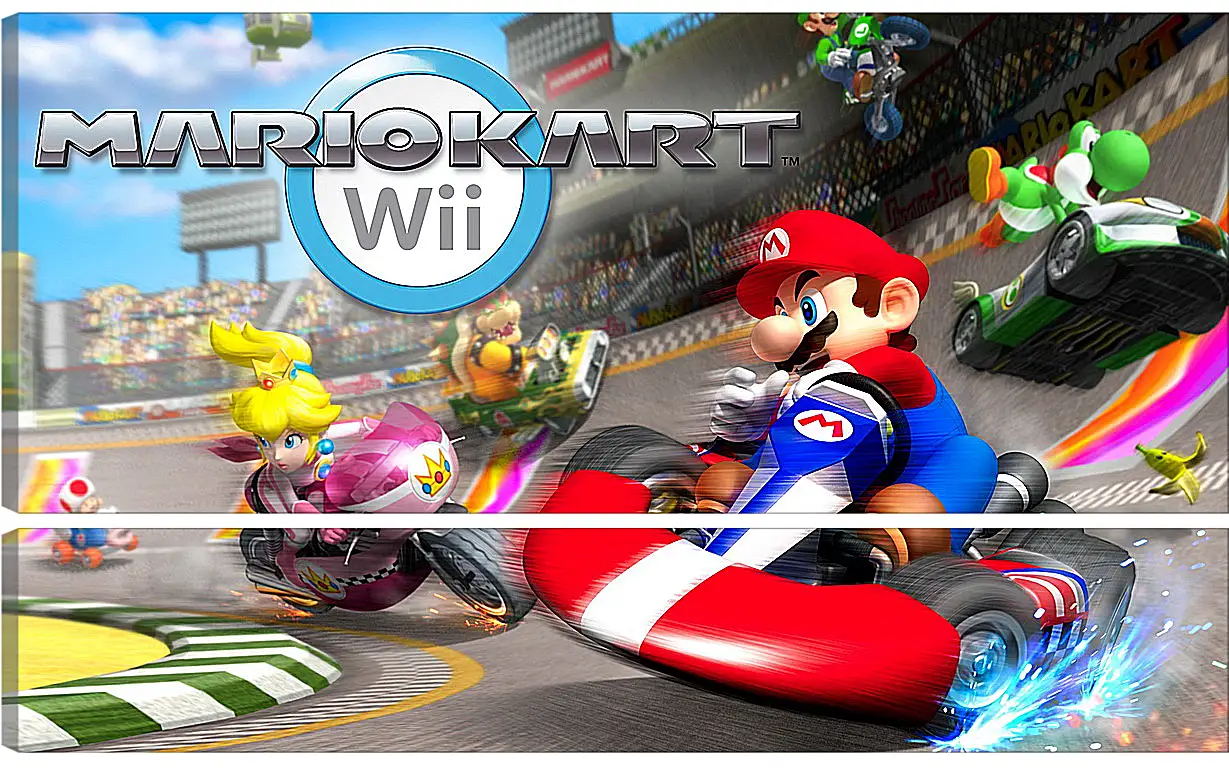 Модульная картина - Mario Kart Wii
