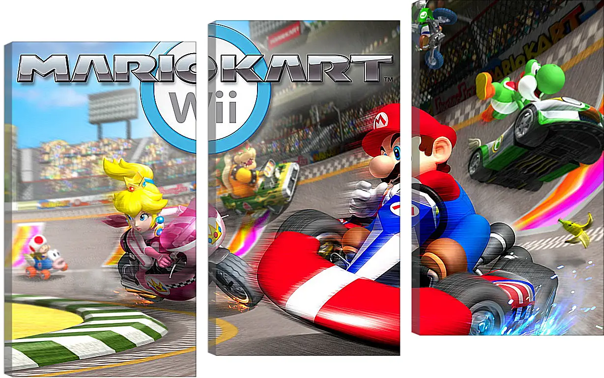 Модульная картина - Mario Kart Wii
