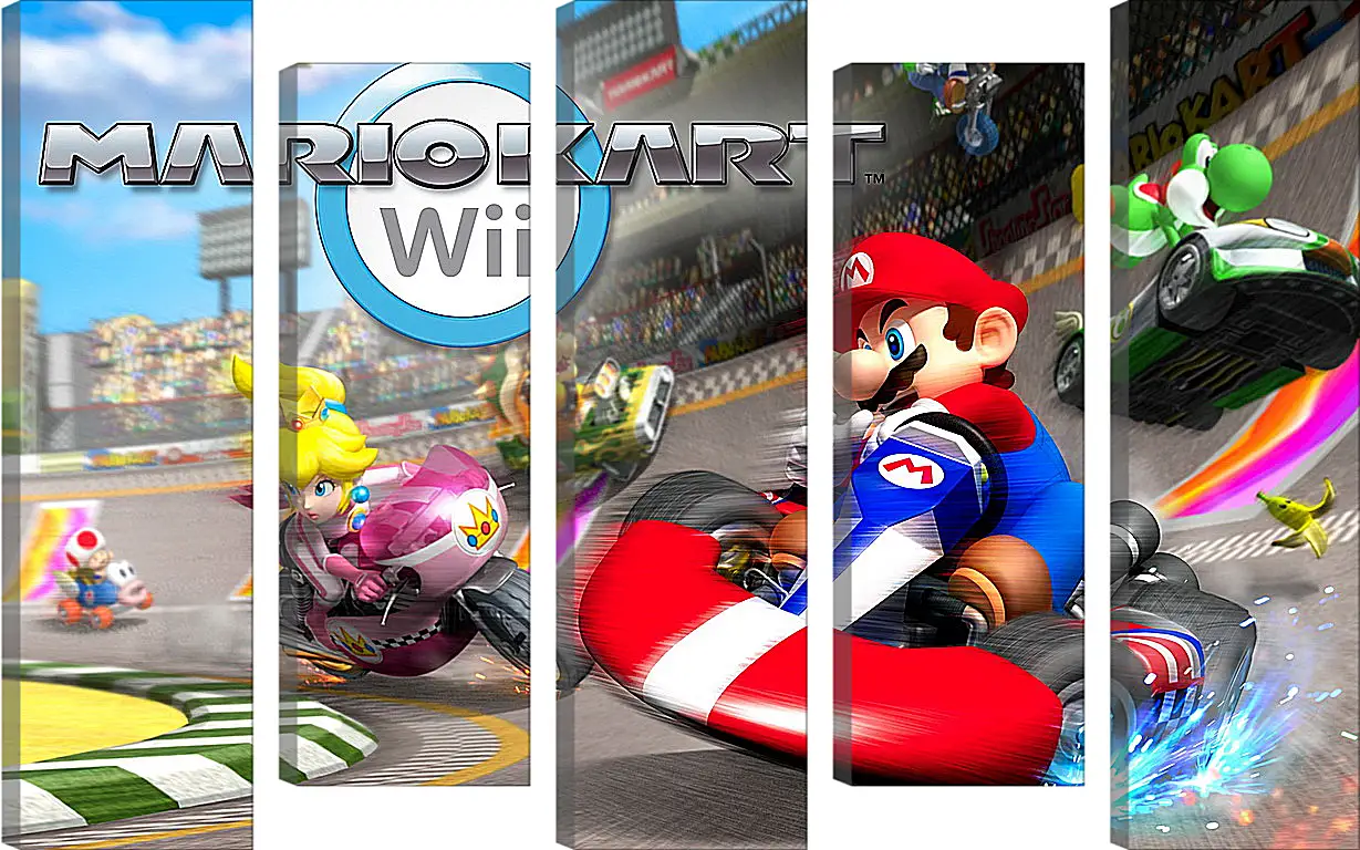 Модульная картина - Mario Kart Wii
