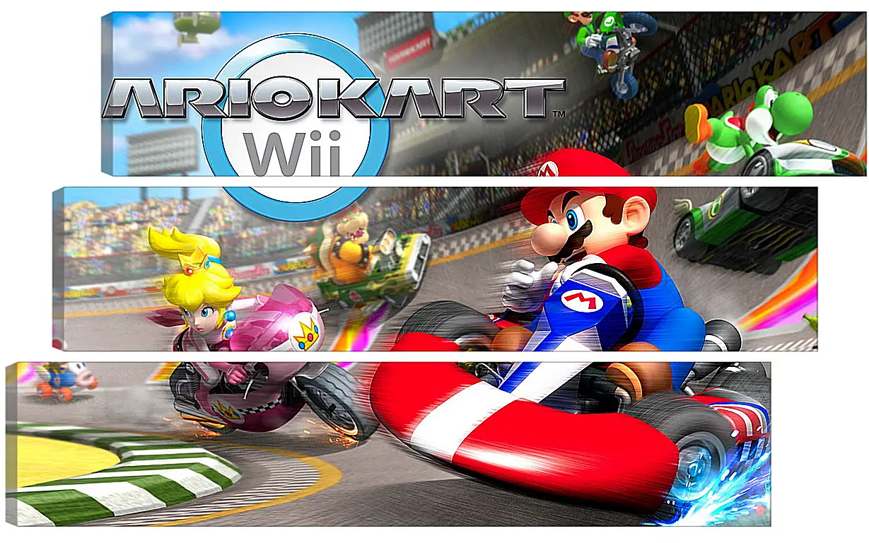 Модульная картина - Mario Kart Wii
