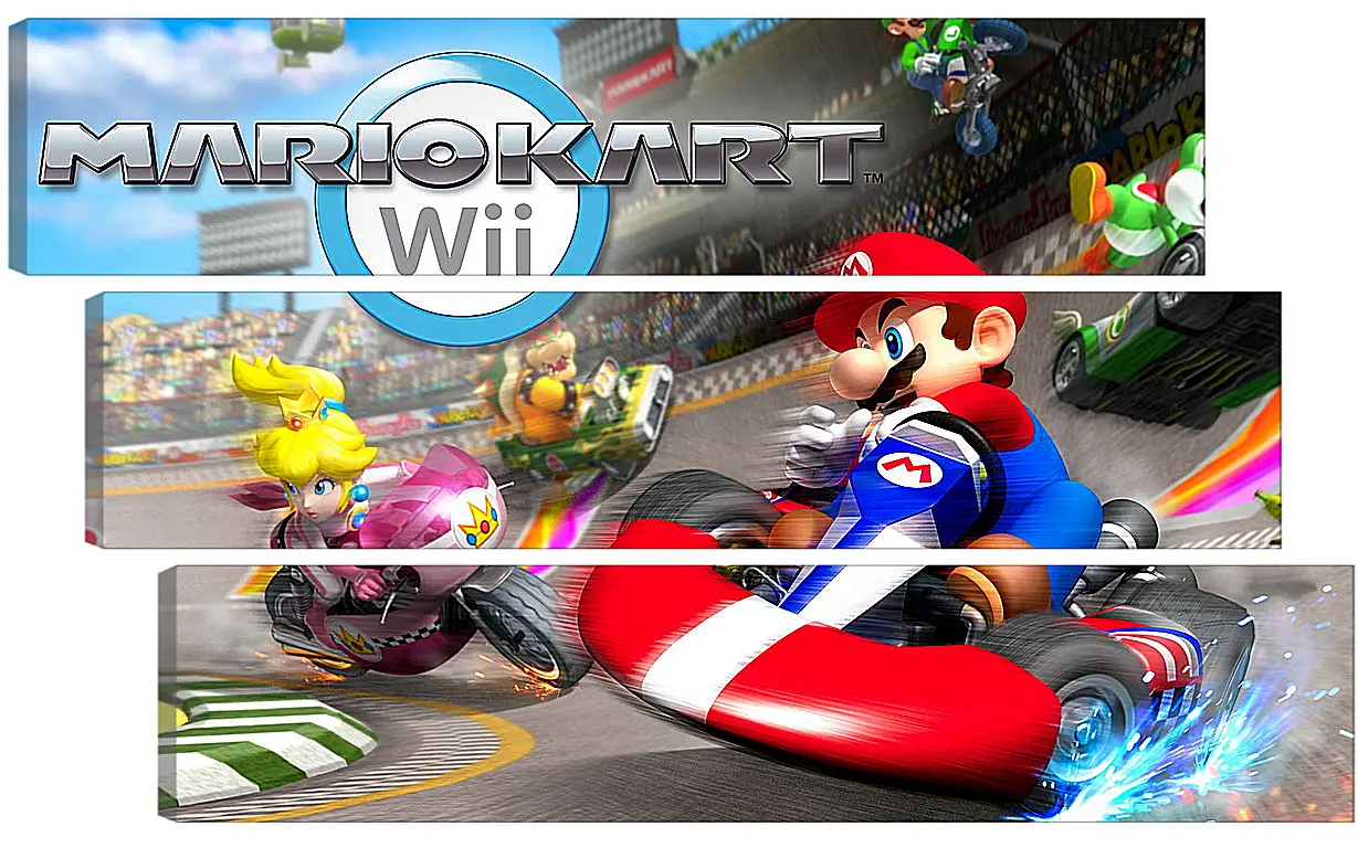 Модульная картина - Mario Kart Wii
