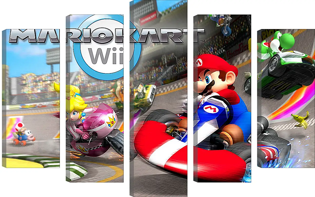 Модульная картина - Mario Kart Wii
