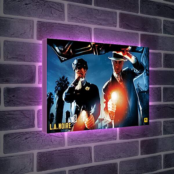 Лайтбокс световая панель - L.A. Noire
