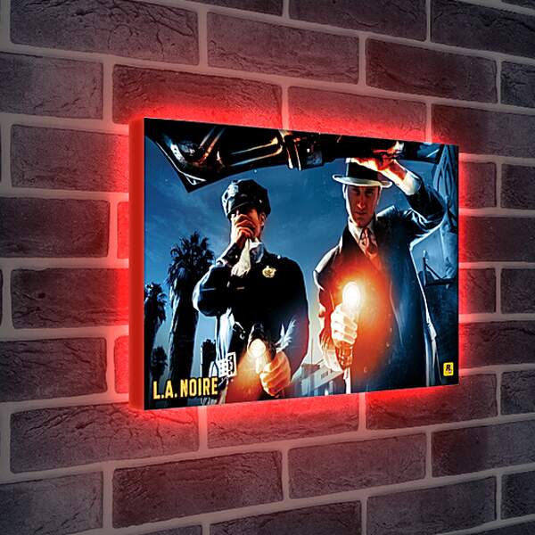 Лайтбокс световая панель - L.A. Noire
