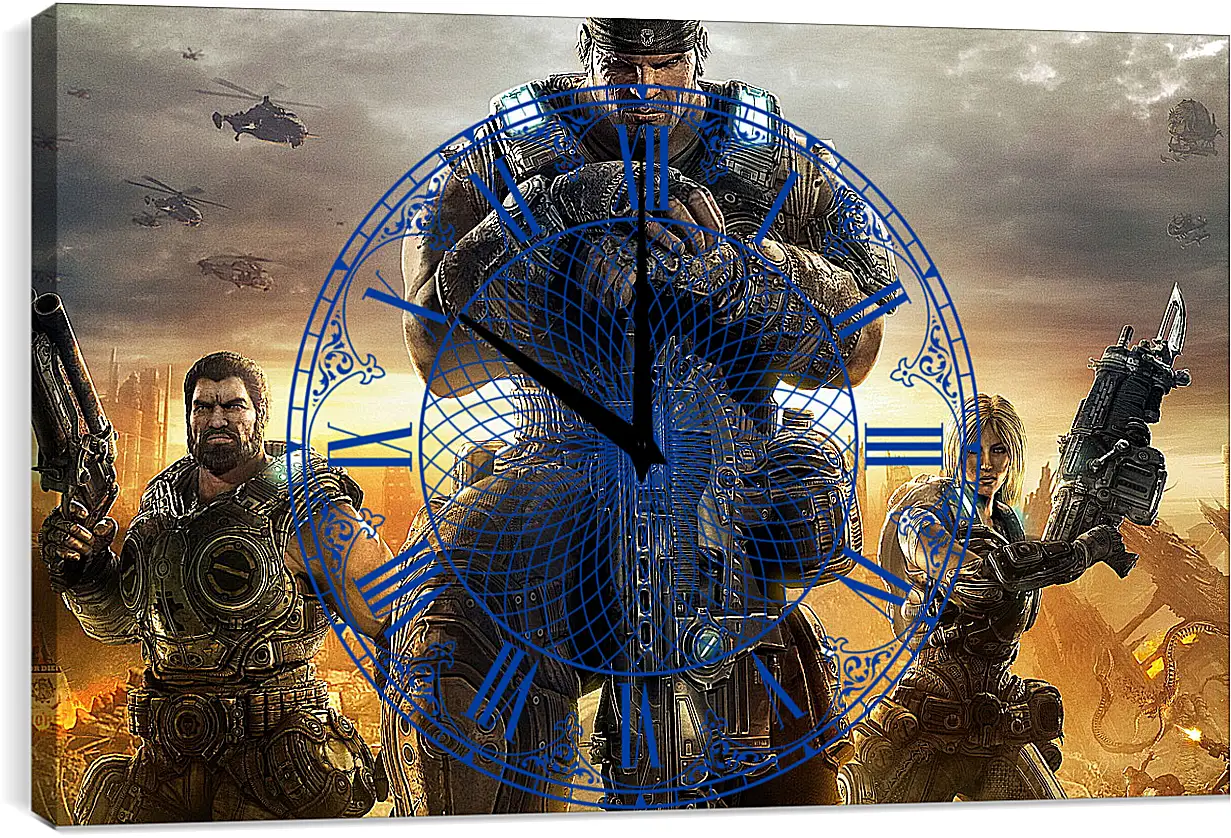 Часы картина - Gears Of War 3
