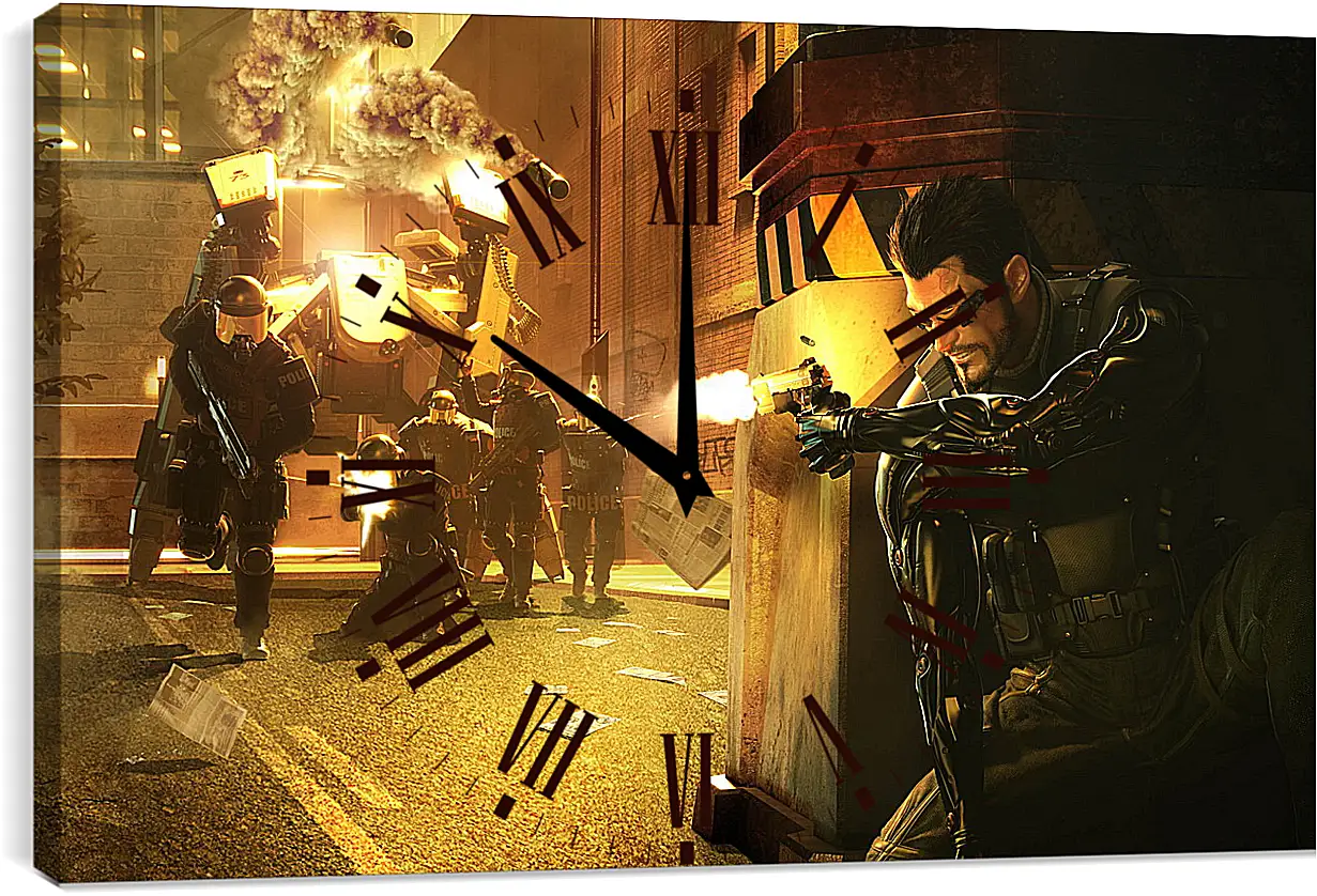 Часы картина - Deus Ex: Human Revolution
