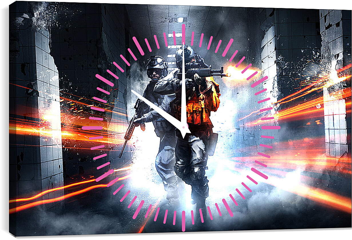 Часы картина - Battlefield 3
