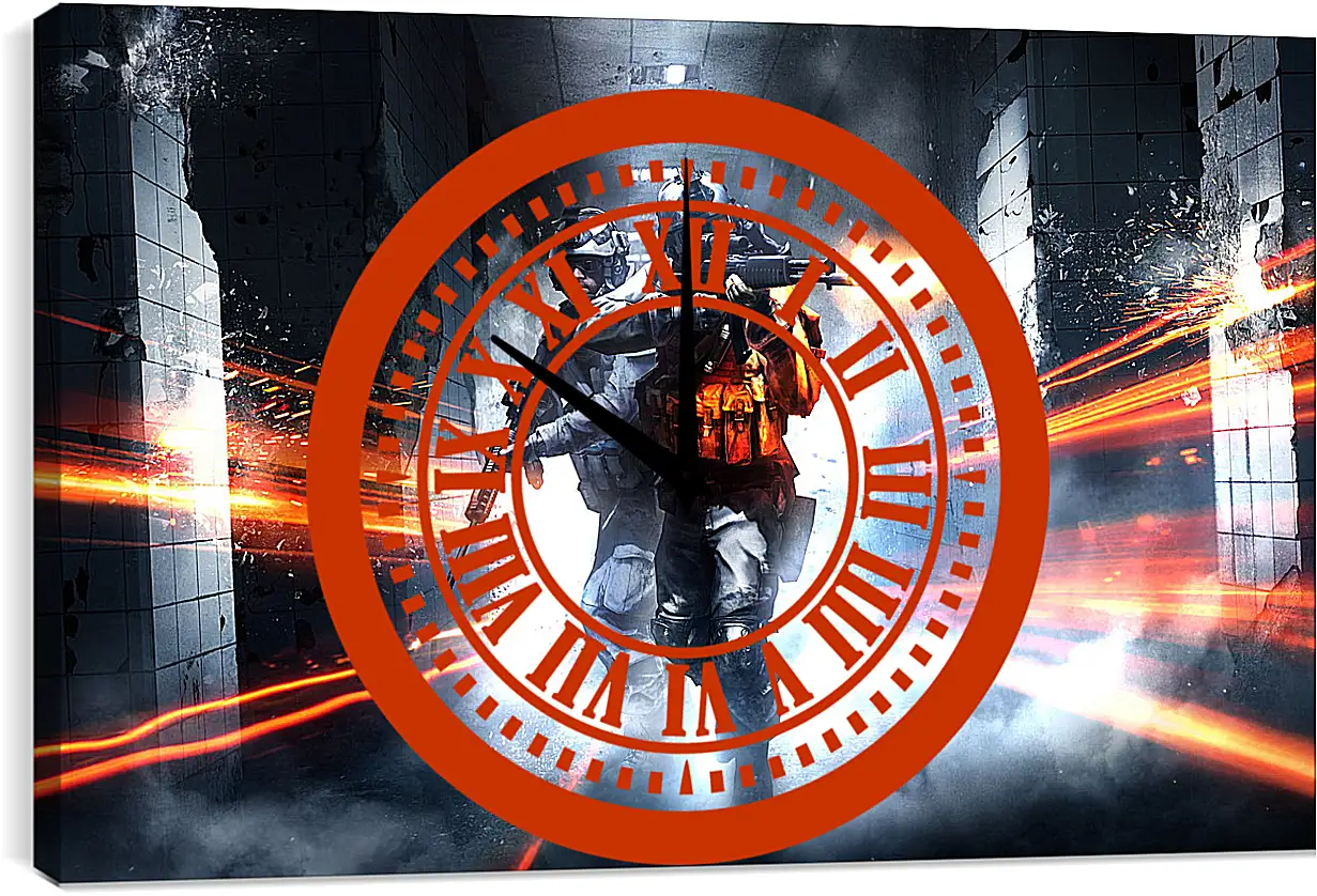 Часы картина - Battlefield 3
