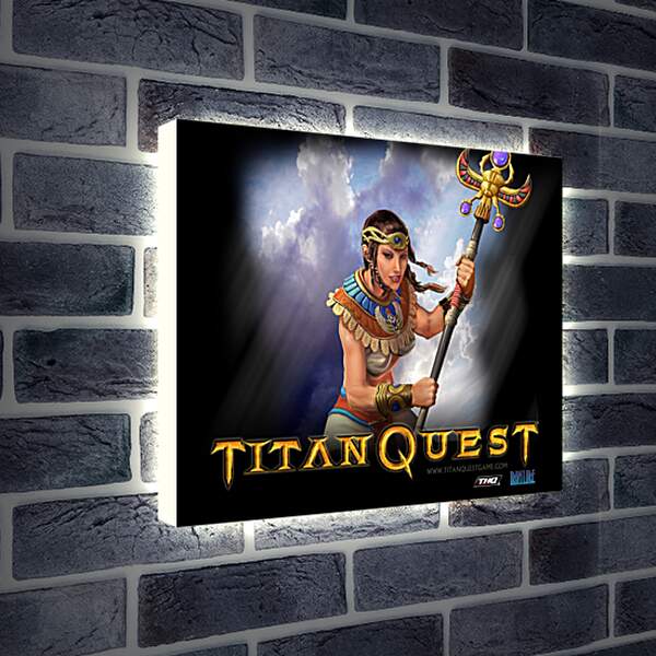 Лайтбокс световая панель - Titan Quest
