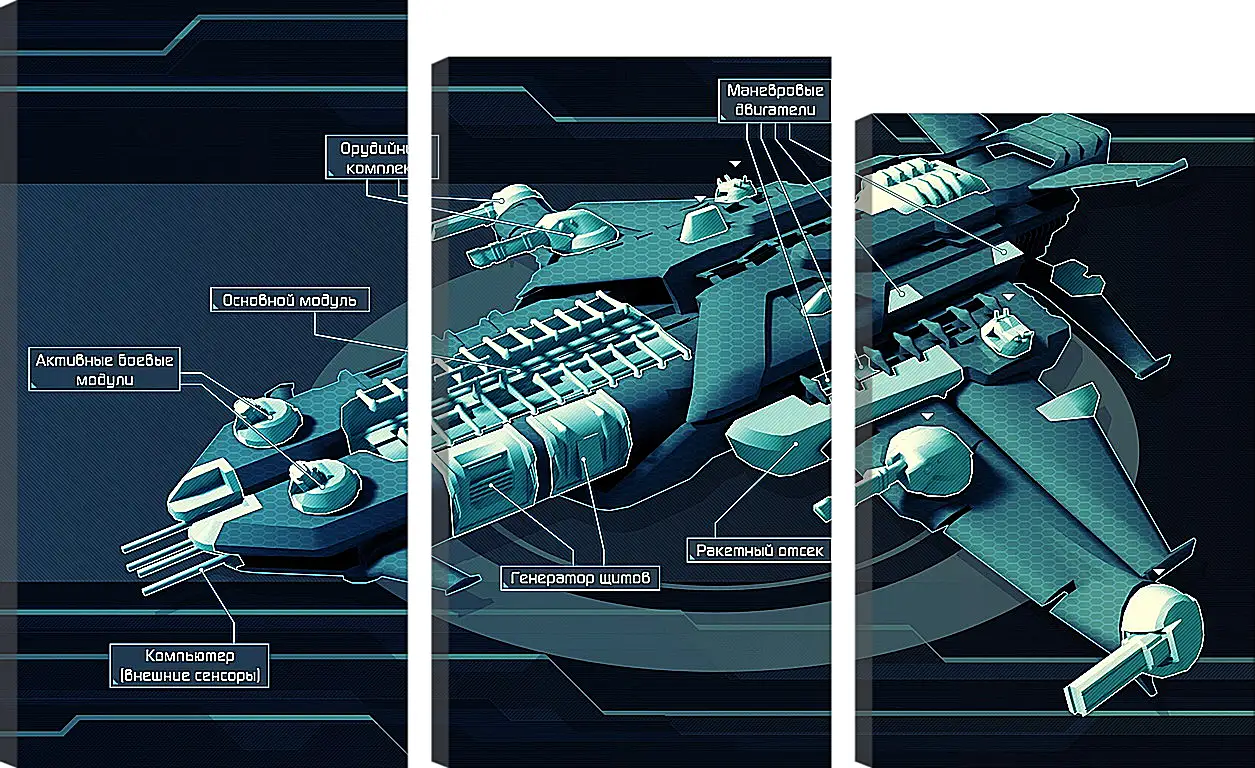 Модульная картина - Star Conflict
