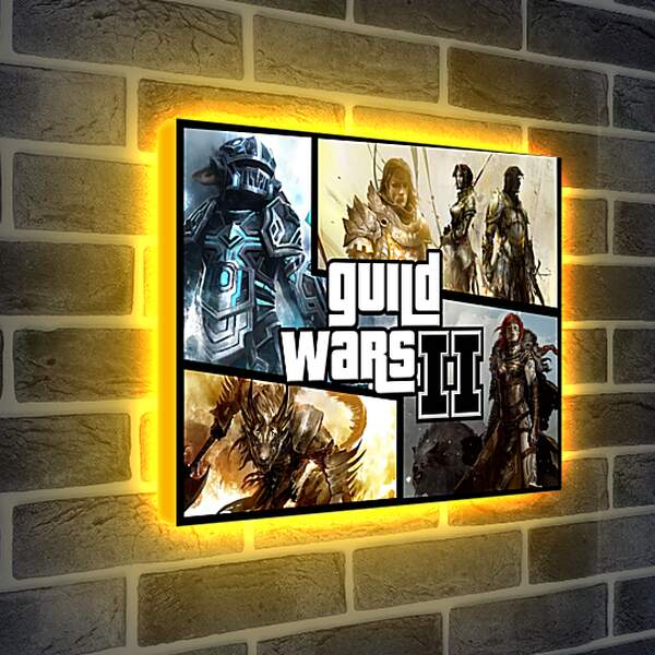 Лайтбокс световая панель - Guild Wars 2
