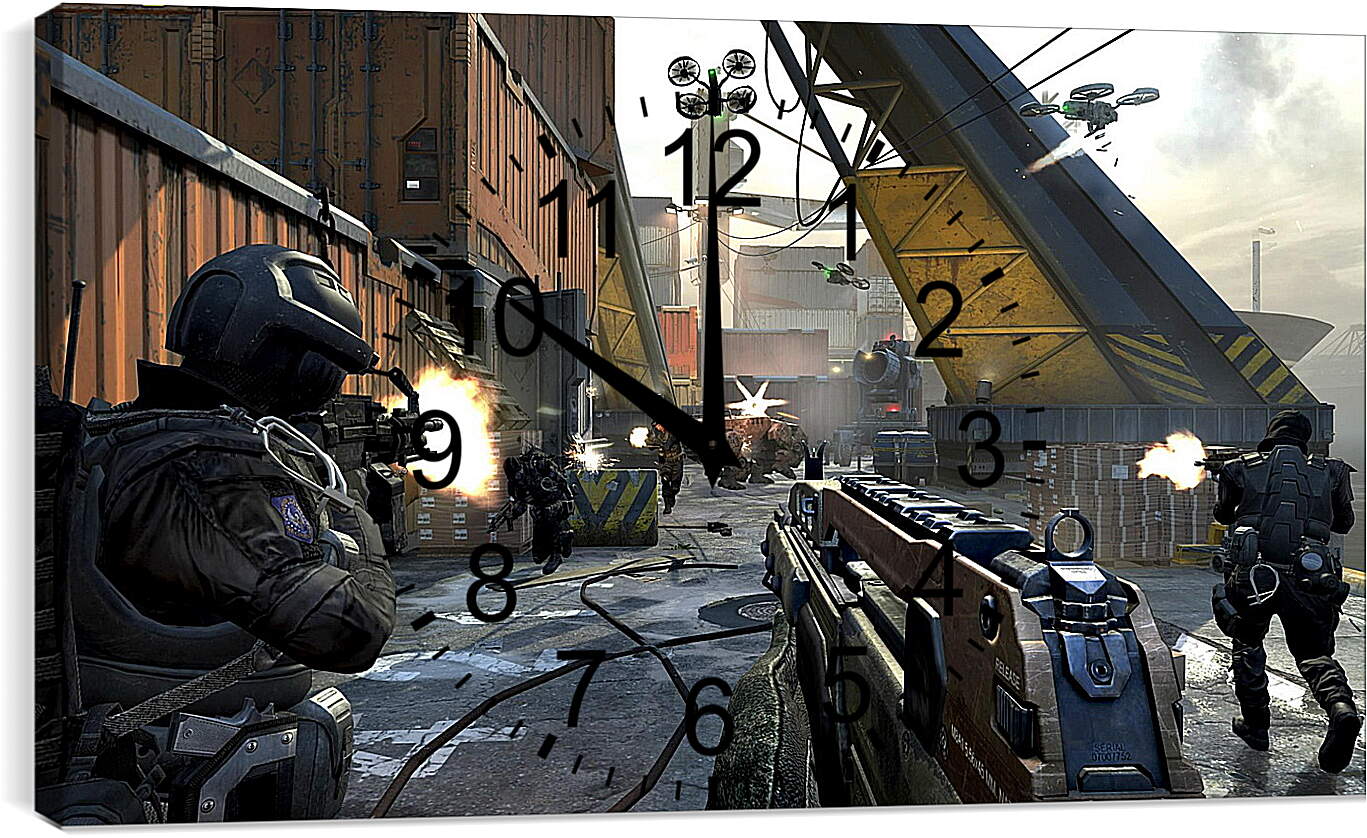 Часы картина - Call Of Duty: Black Ops II