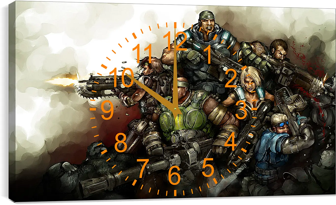 Часы картина - Gears Of War 3
