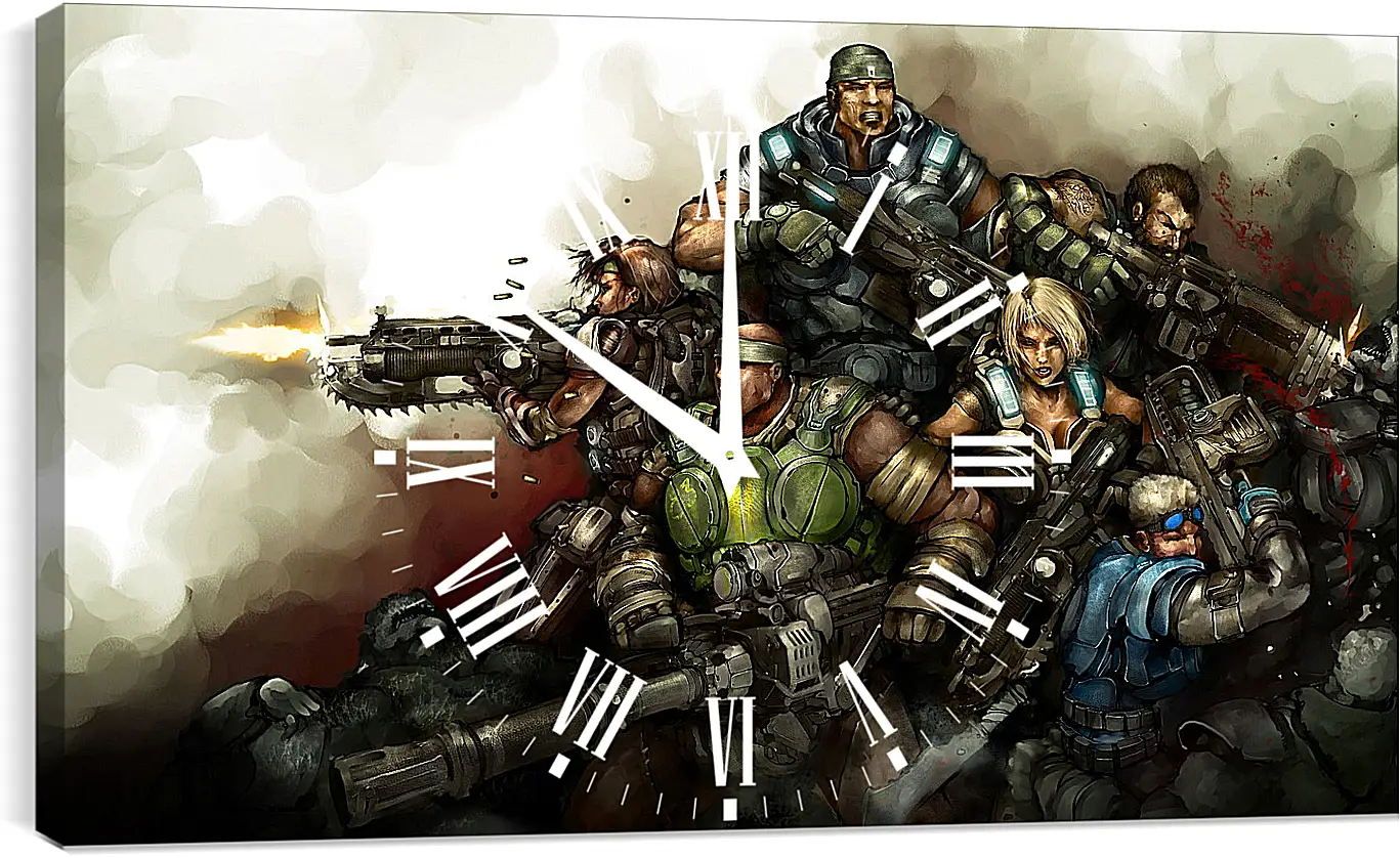 Часы картина - Gears Of War 3
