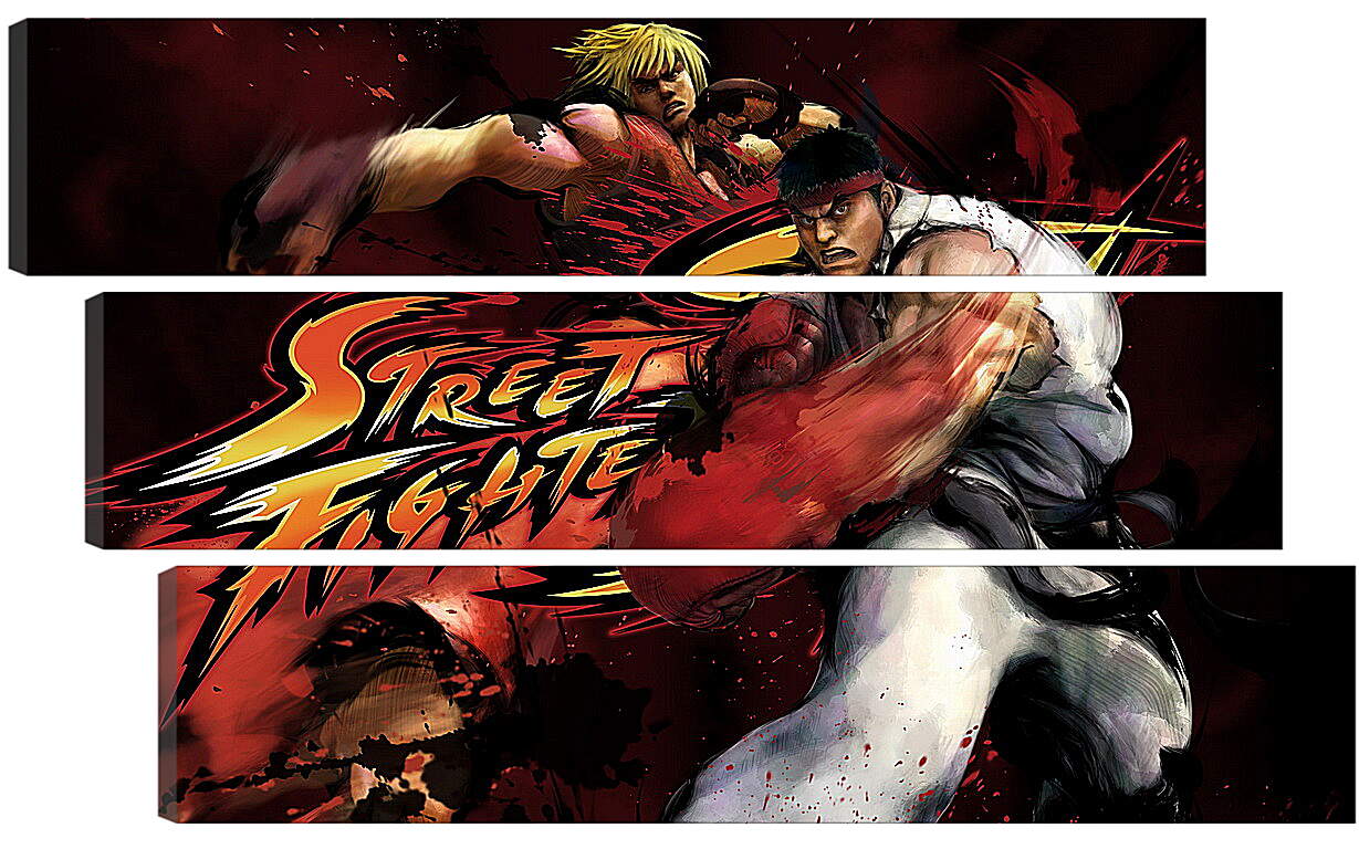 Модульная картина - Street Fighter
