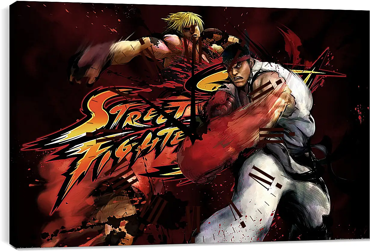 Часы картина - Street Fighter
