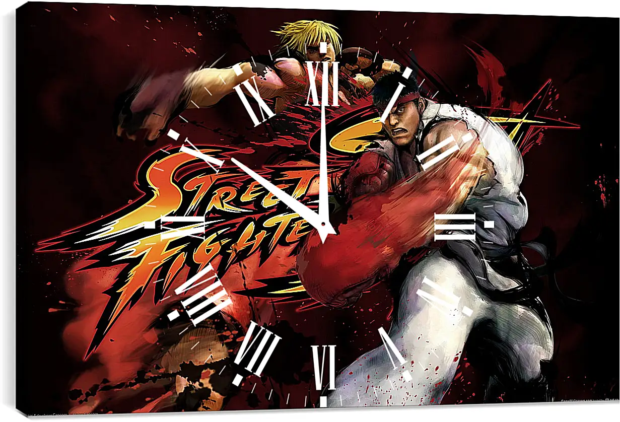 Часы картина - Street Fighter
