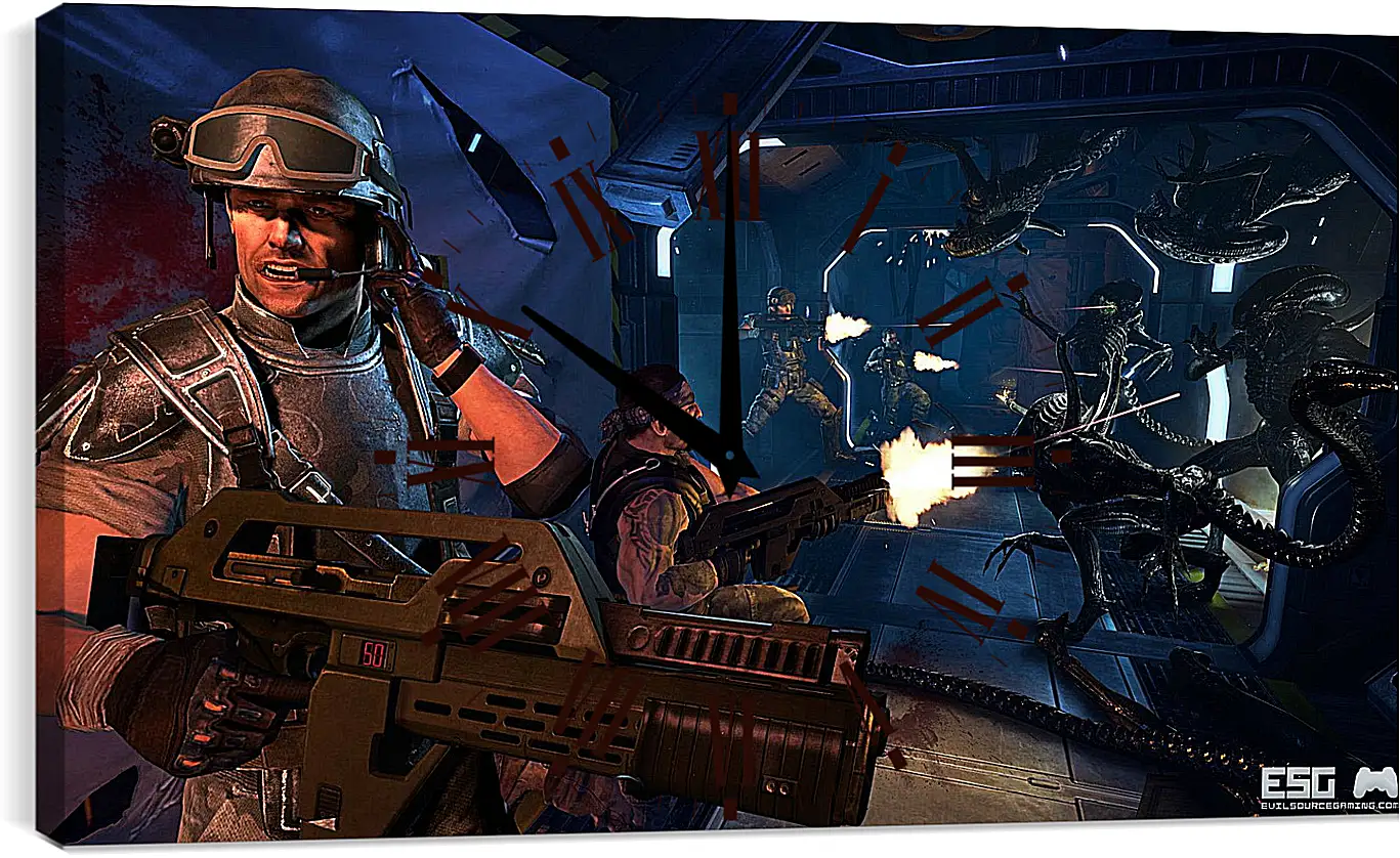 Часы картина - Aliens: Colonial Marines
