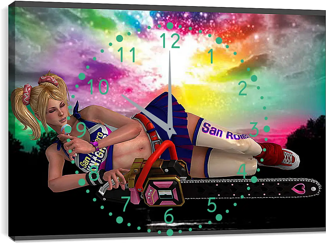 Часы картина - Lollipop Chainsaw
