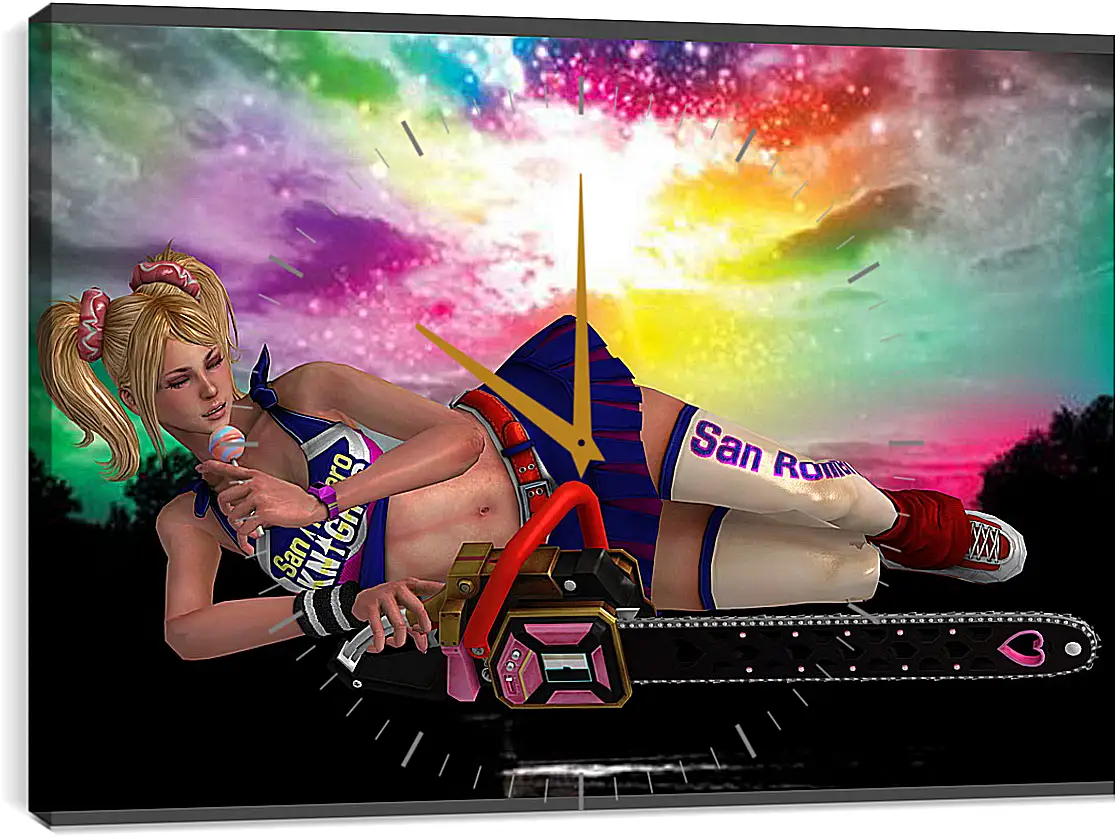 Часы картина - Lollipop Chainsaw
