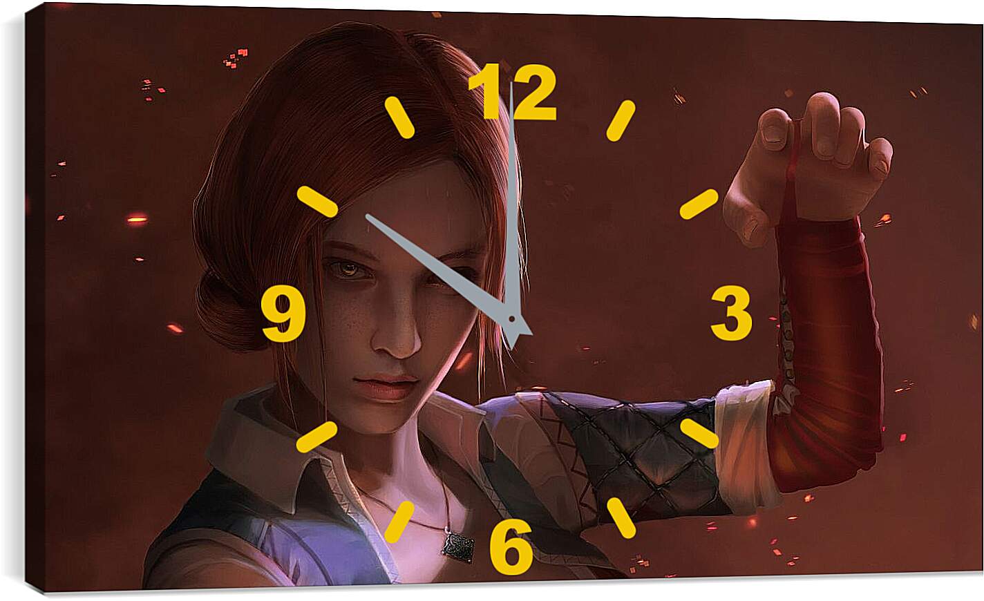 Часы картина - The Witcher (Ведьмак), красотка Трисс