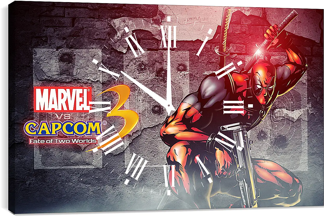 Часы картина - Marvel Vs. Capcom 3
