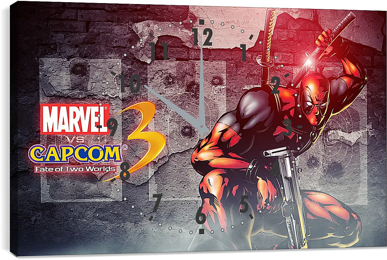 Часы картина - Marvel Vs. Capcom 3
