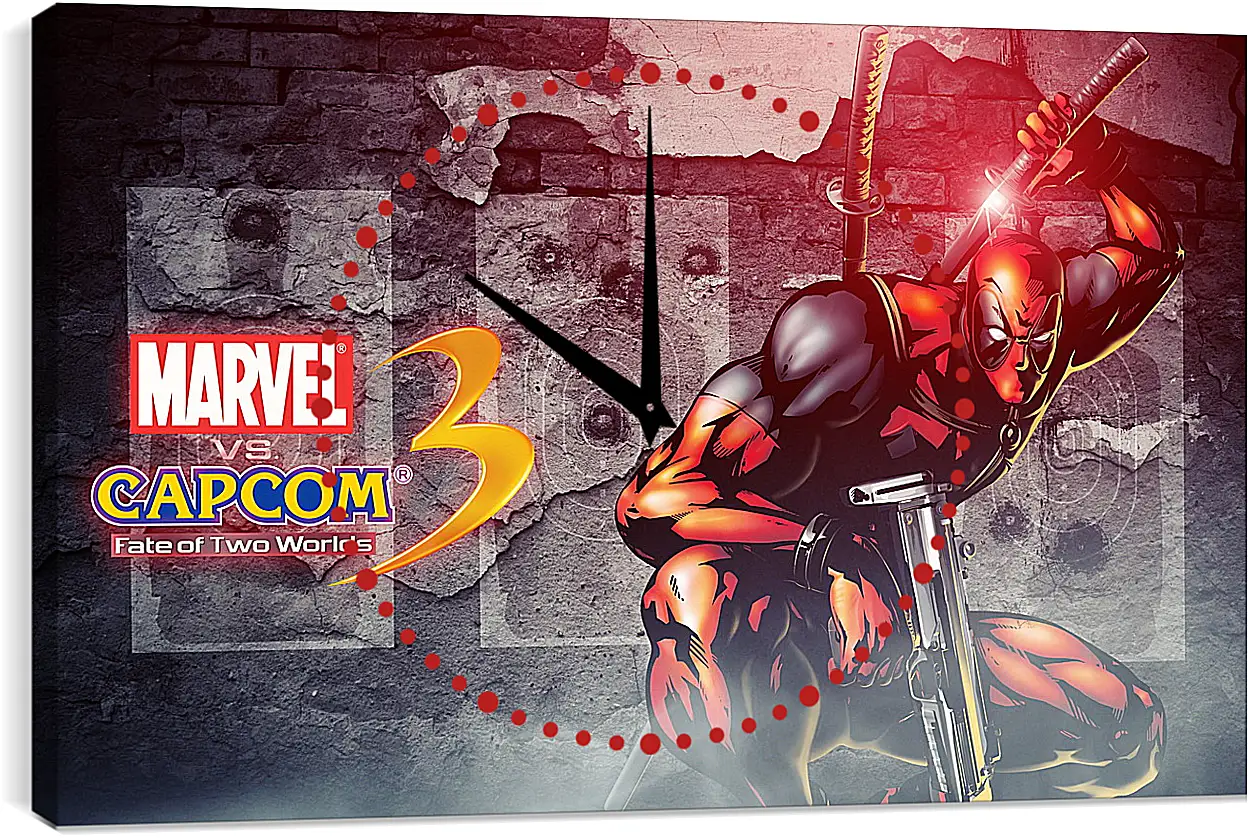 Часы картина - Marvel Vs. Capcom 3
