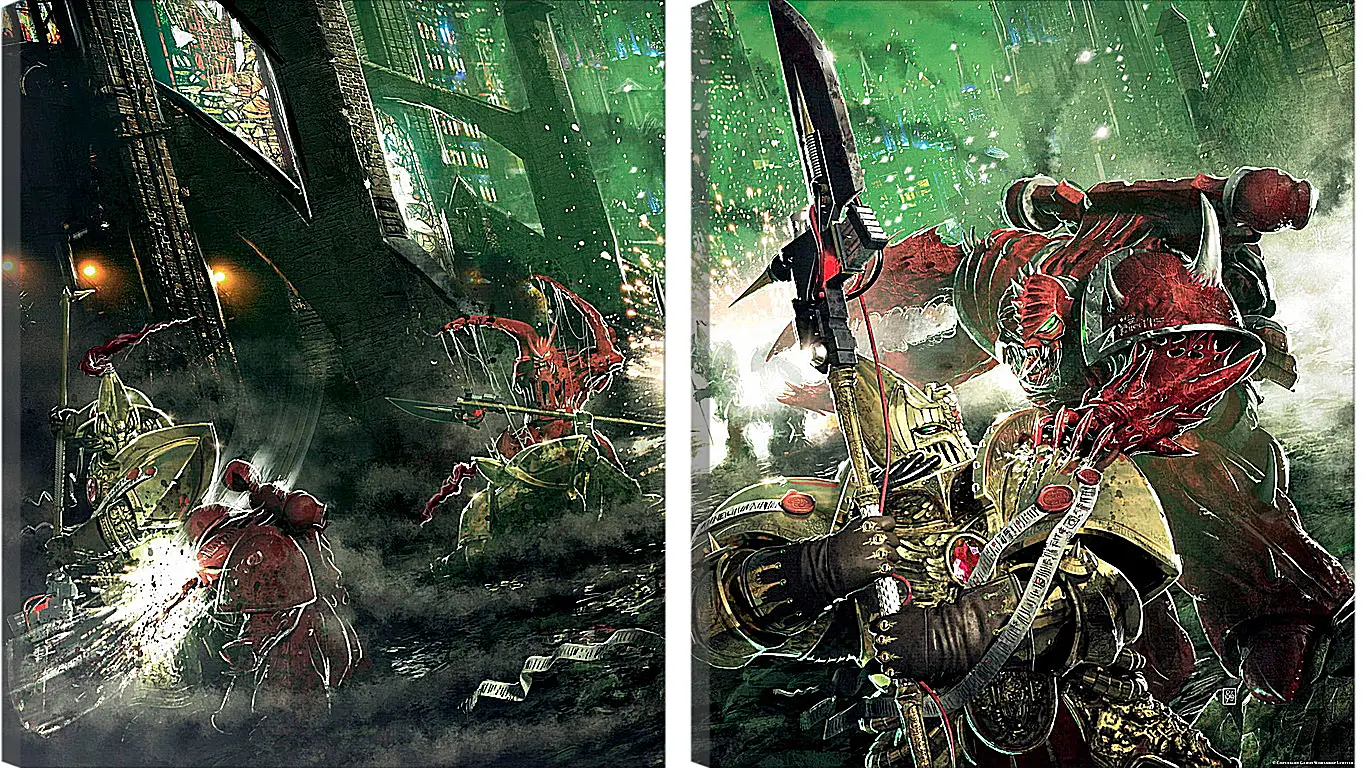 Модульная картина - Warhammer