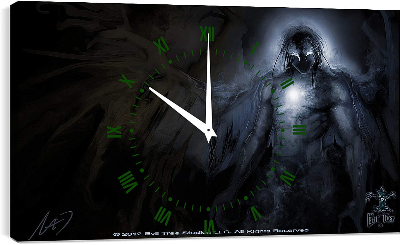 Часы картина - Evil Tree Studios
