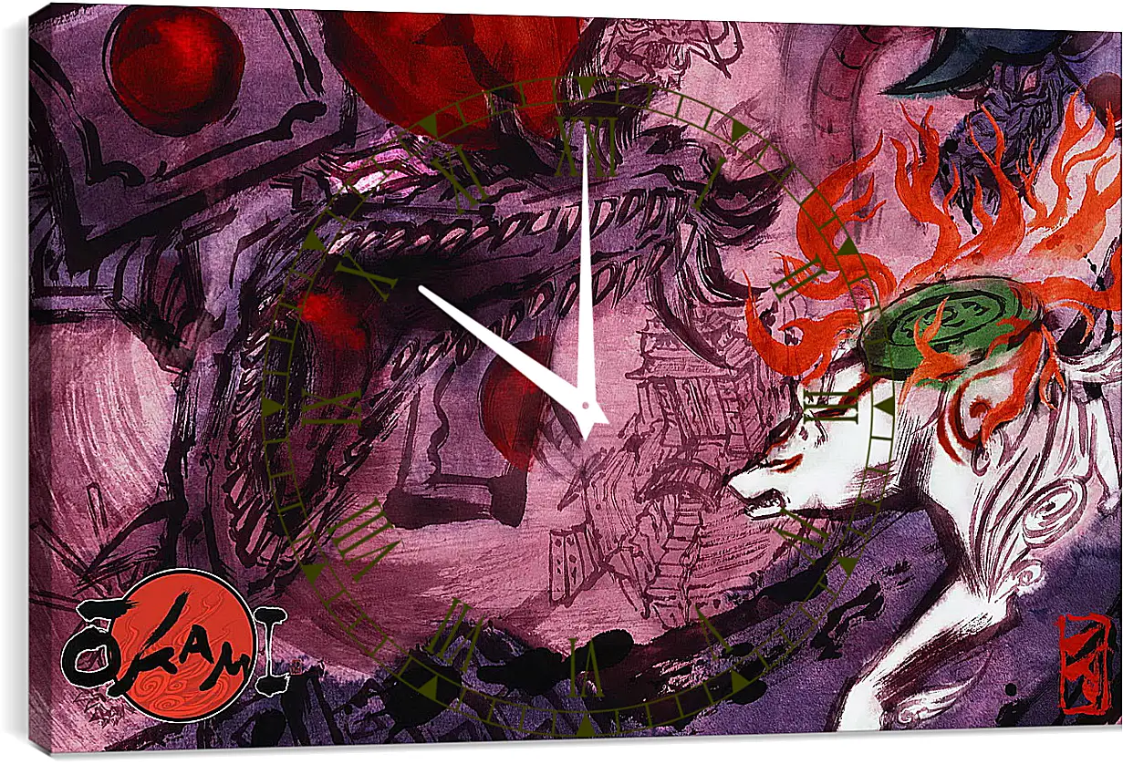 Часы картина - Ōkami

