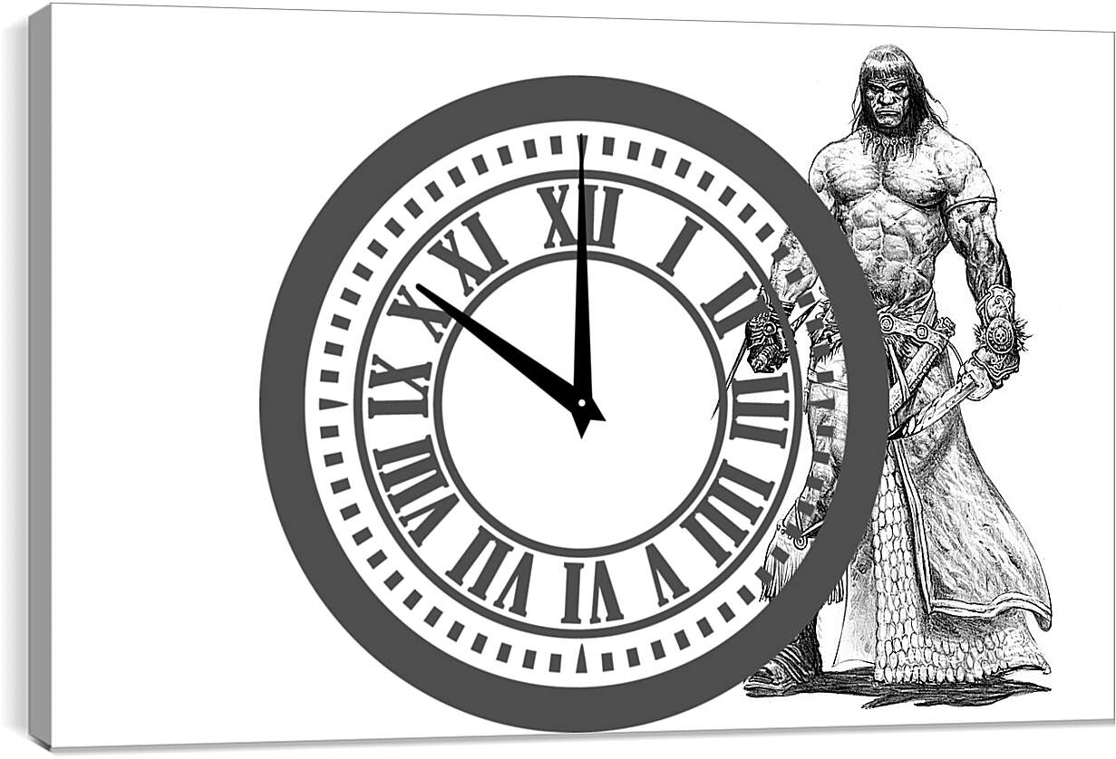 Часы картина - Age Of Conan
