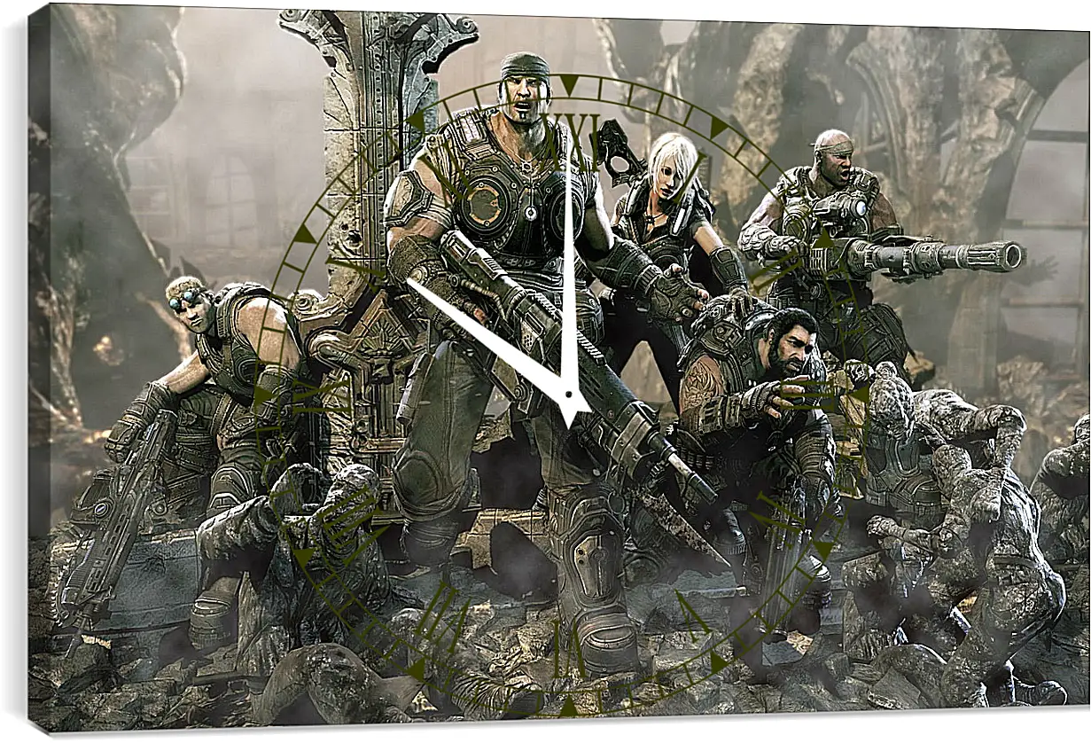 Часы картина - Gears Of War 3
