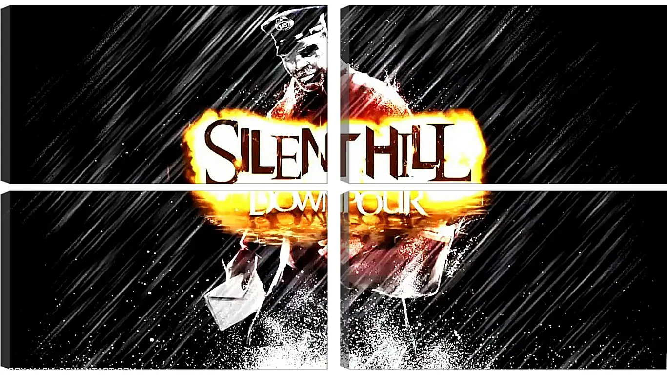 Модульная картина - Silent Hill
