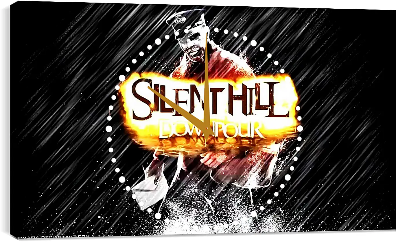 Часы картина - Silent Hill
