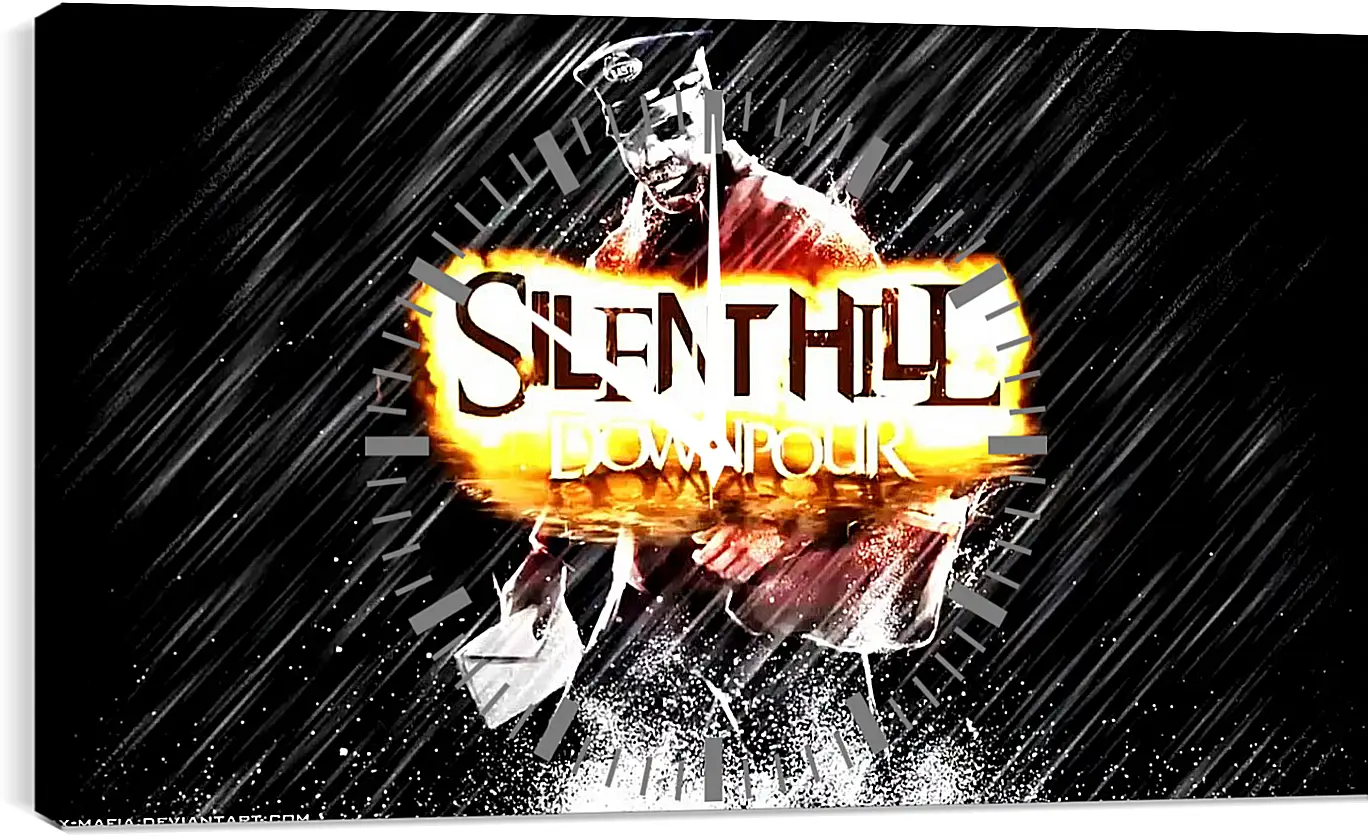 Часы картина - Silent Hill
