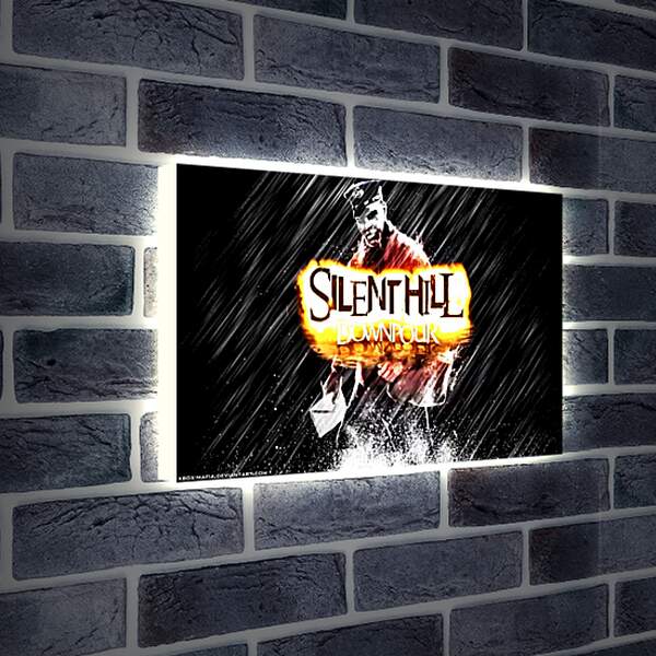 Лайтбокс световая панель - Silent Hill
