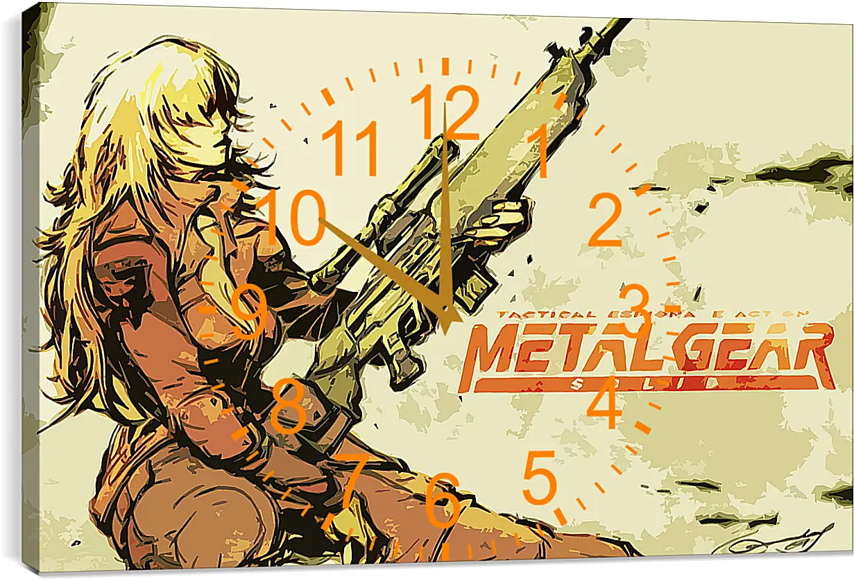 Часы картина - Metal Gear