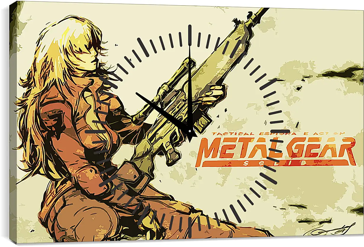 Часы картина - Metal Gear