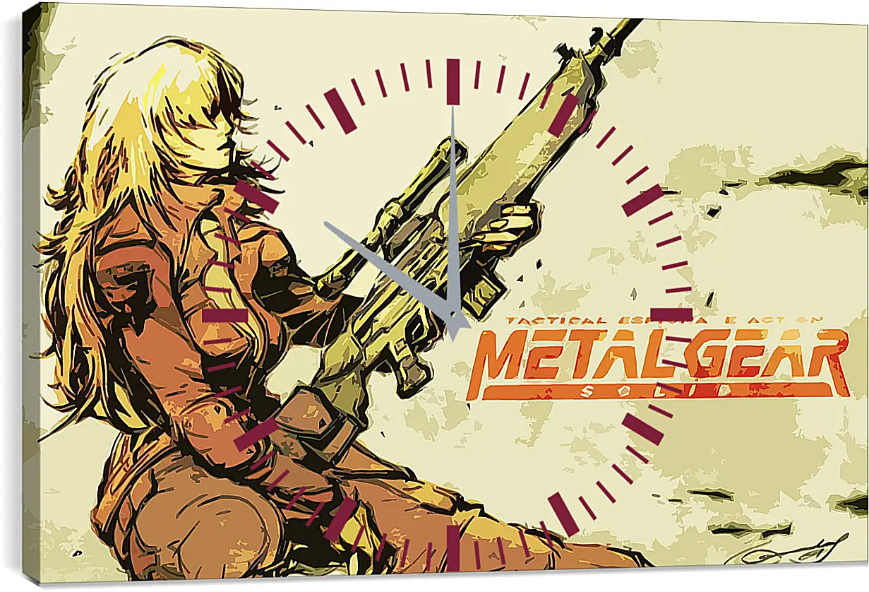 Часы картина - Metal Gear