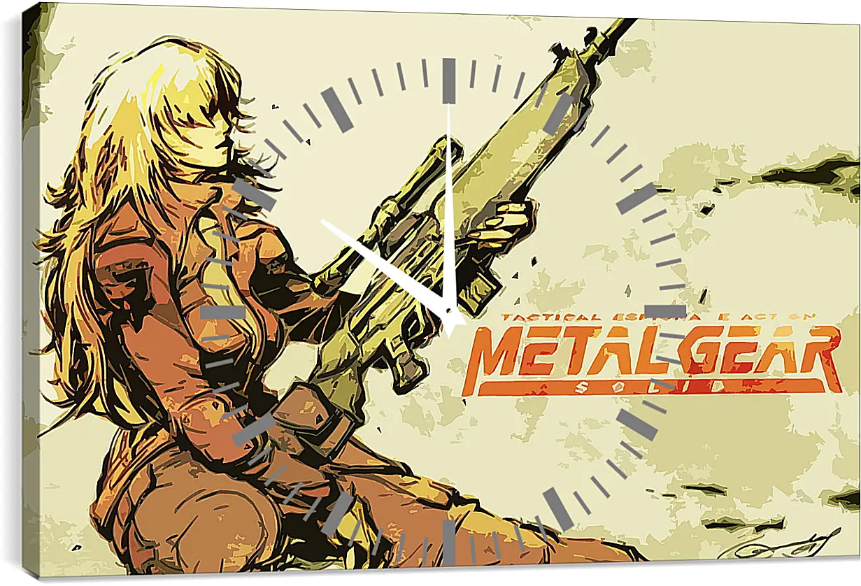 Часы картина - Metal Gear