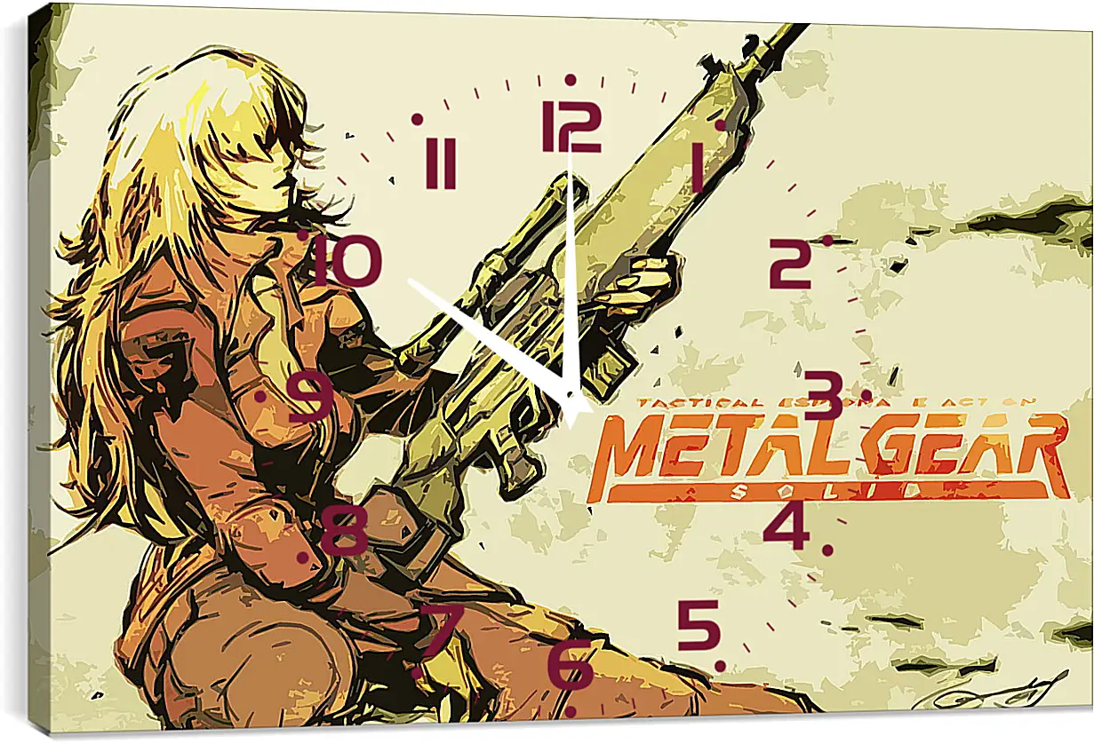 Часы картина - Metal Gear