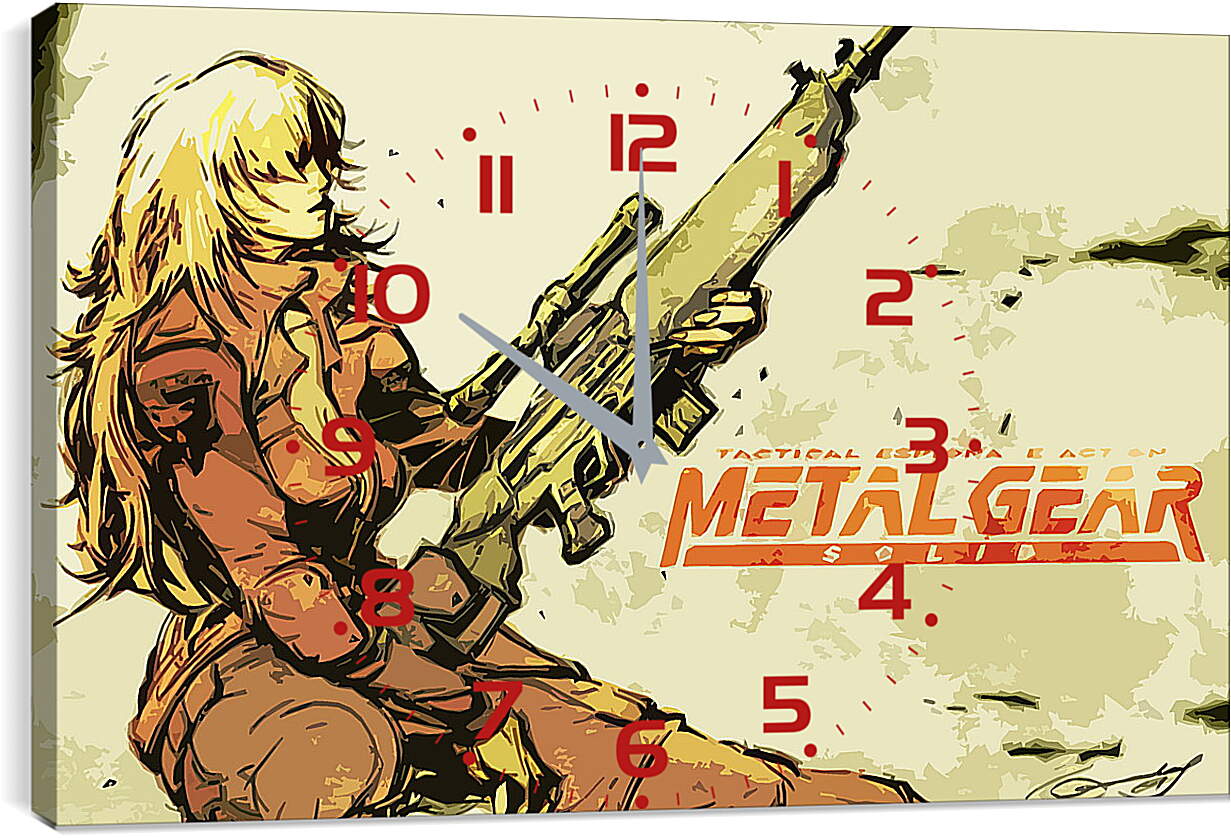 Часы картина - Metal Gear