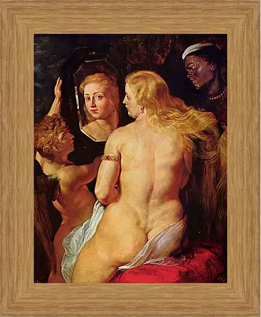 Картина в раме - Toilette der Venus. Питер Пауль Рубенс